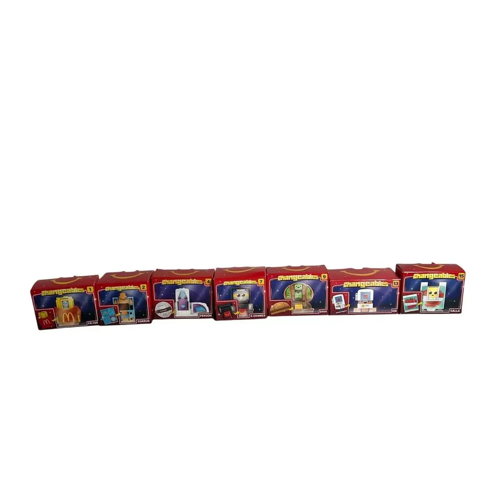 MCDONALDS Changeables Happy Meal Toys 2026 Lot 7 Boxed Figures 1 2 4 7 9 13 15